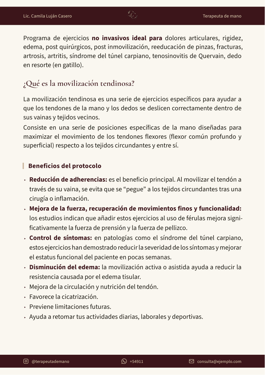 Vista previa página 2 — Guía para evitar la rigidez y el dolor en manos